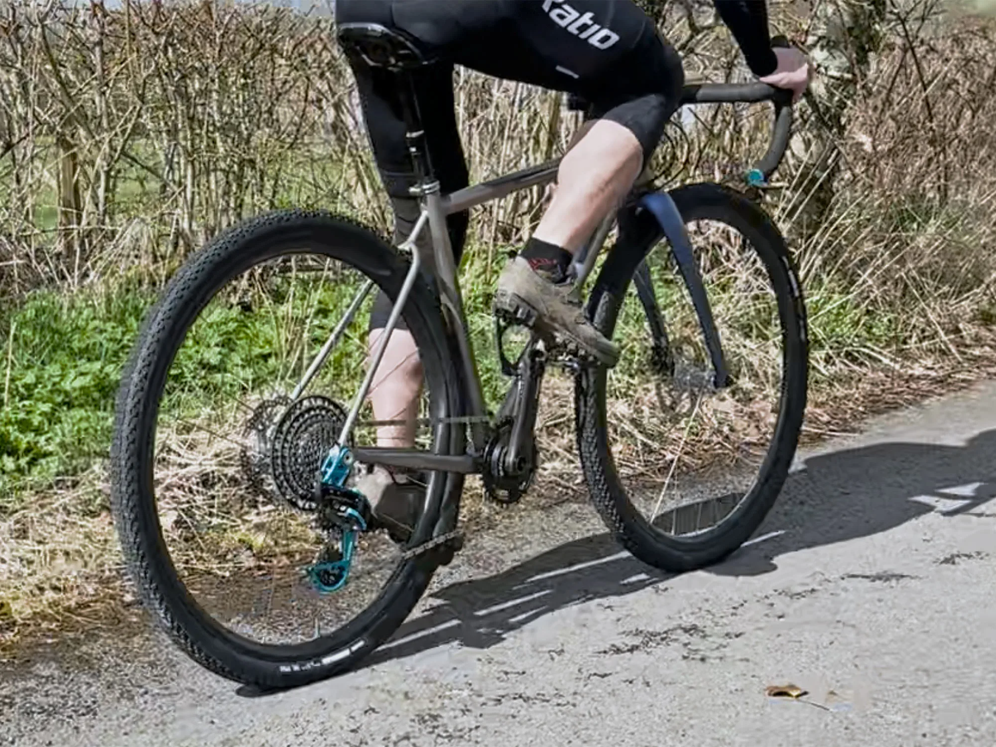 Ratio Technology direct full mount mechanical derailleur prototype, riding