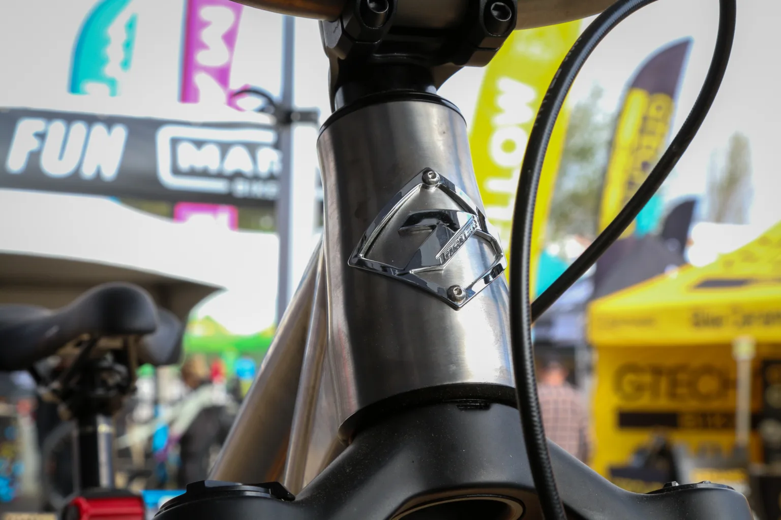 Turner Burner titanium prototype head tube