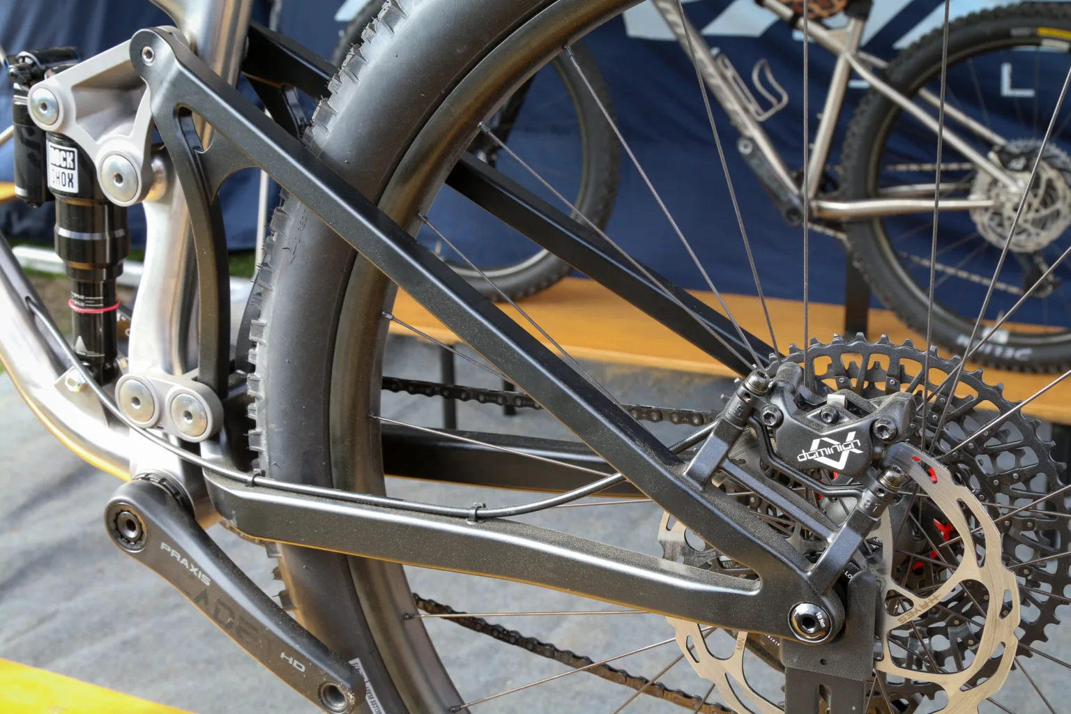 Turner Burner titanium prototype rear triangle