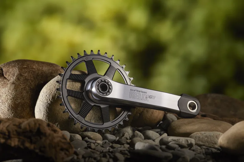 e*thirteen Helix Race Alloy GR Cranks & GR Direct Mount Chainrings Gear Up for Big Hits