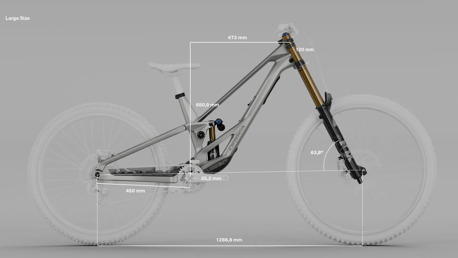 2025 Orbea Rallon DH carbon downhill bike and enduro transformer, geometry