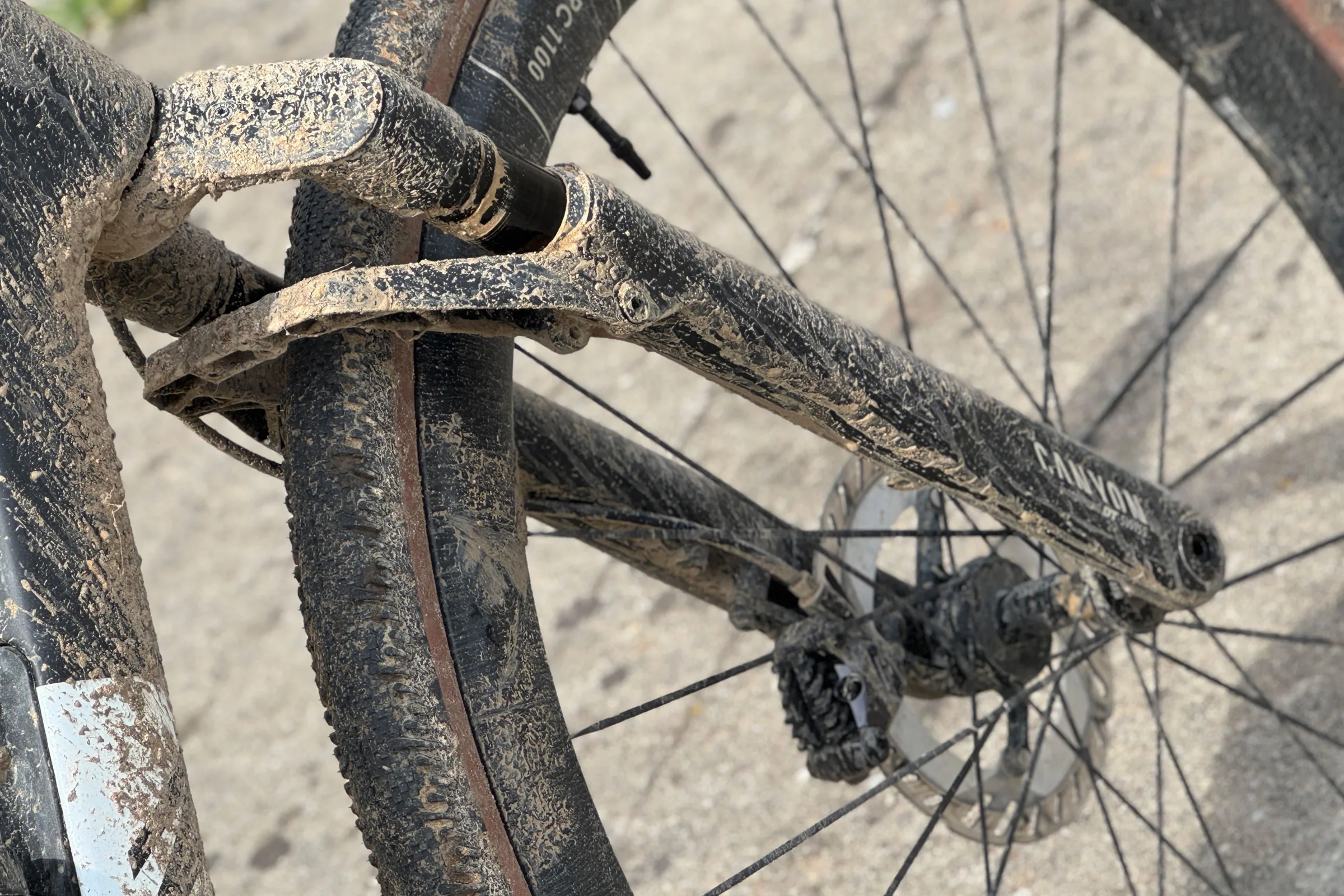 Canyon DT Swiss F132 One 40mm travel gravel suspension fork sneak peek