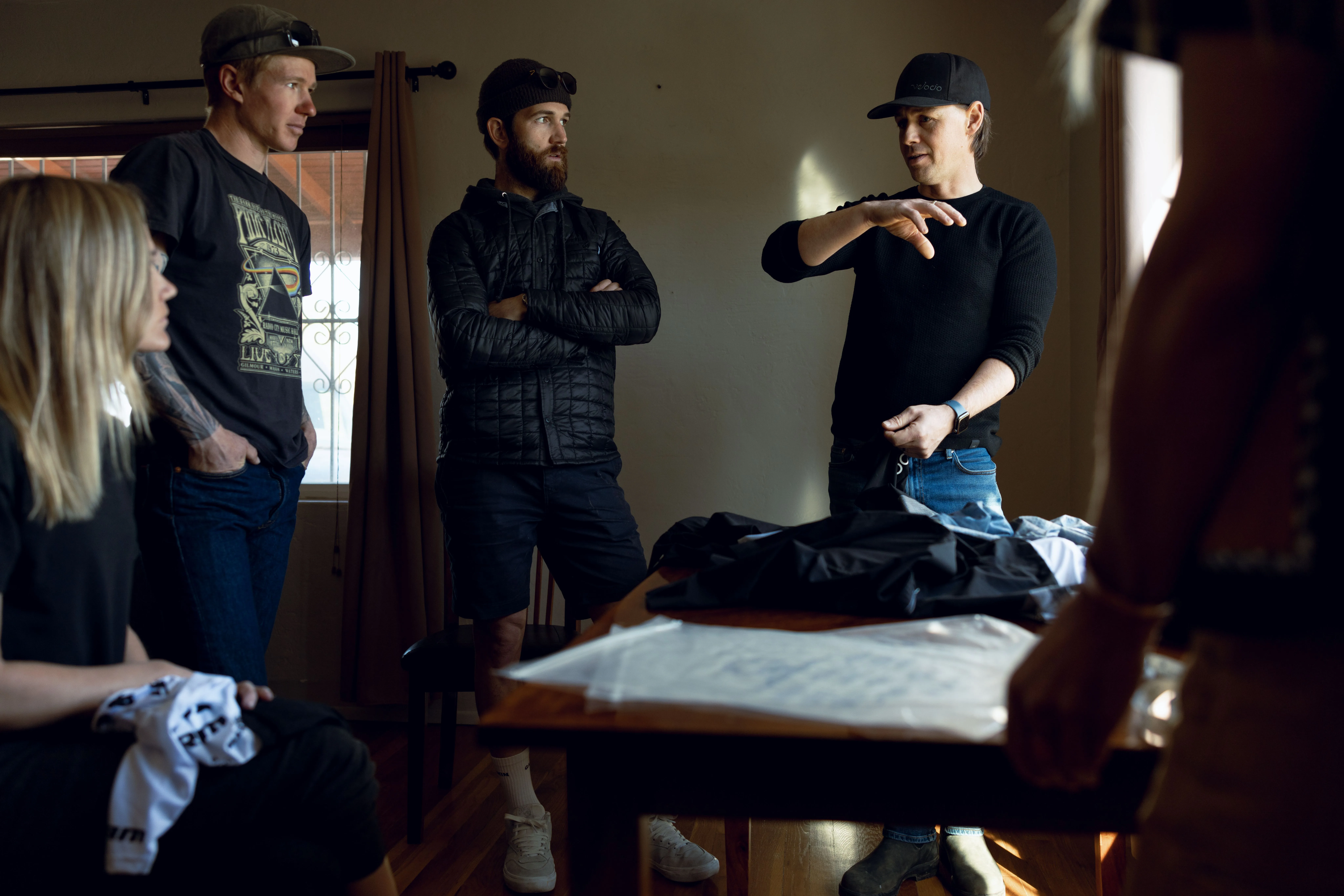 Velocio's Brad Sheehan, works with htSQD riders to develop the skinsuit.