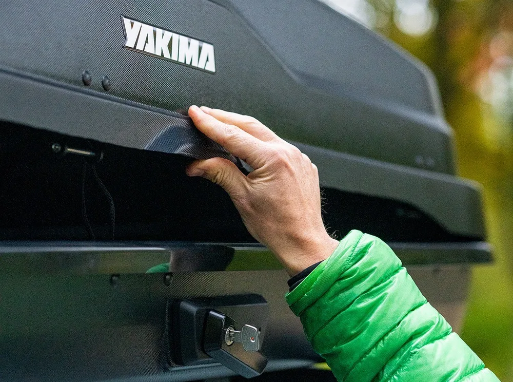 Yakima 2025 Product Launch SkyBox NX hand