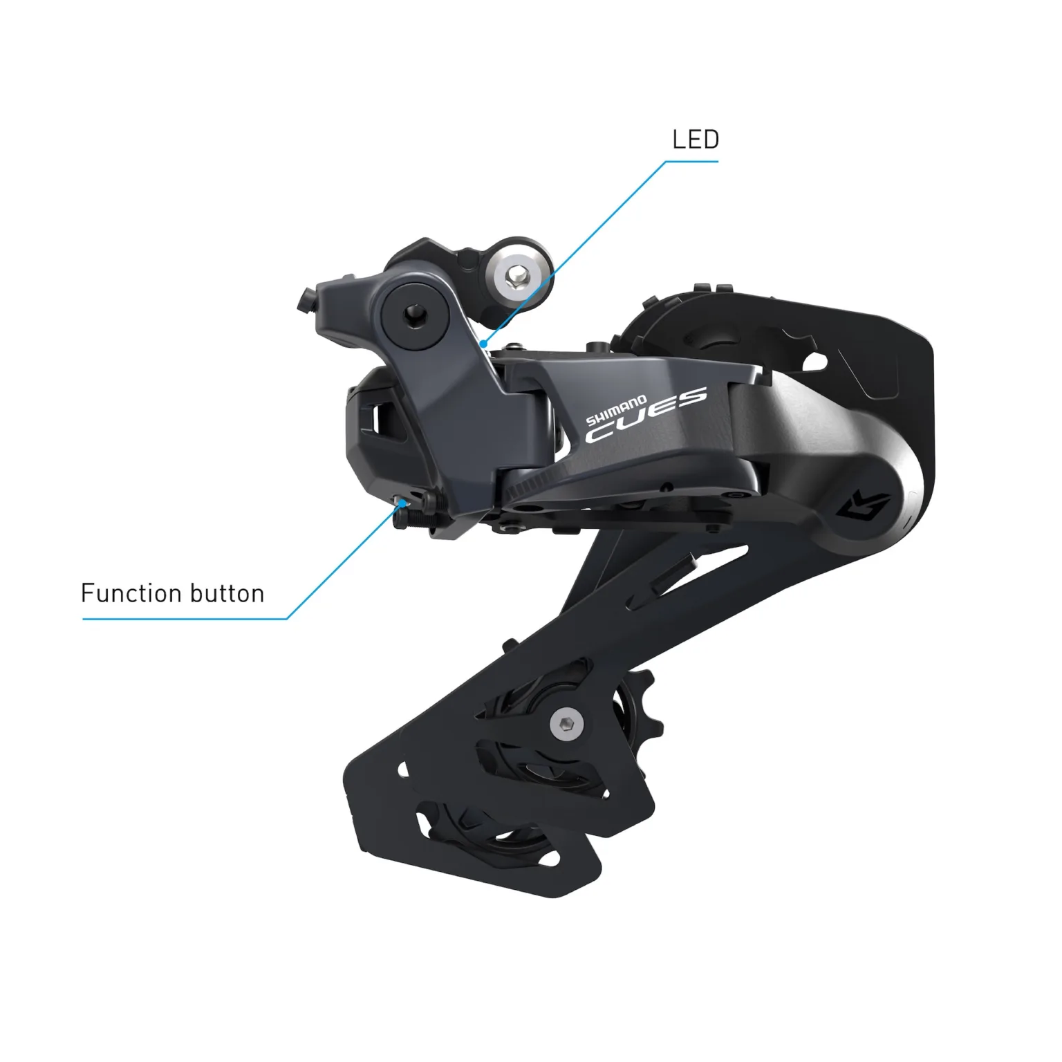 The Q'AUTO compatible CUES derailleur