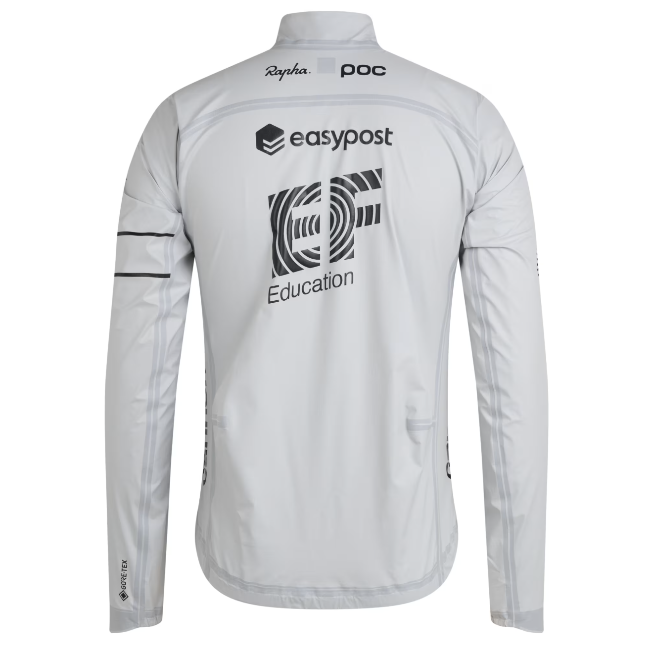 EF Education–EasyPost Rapha rain jacket back