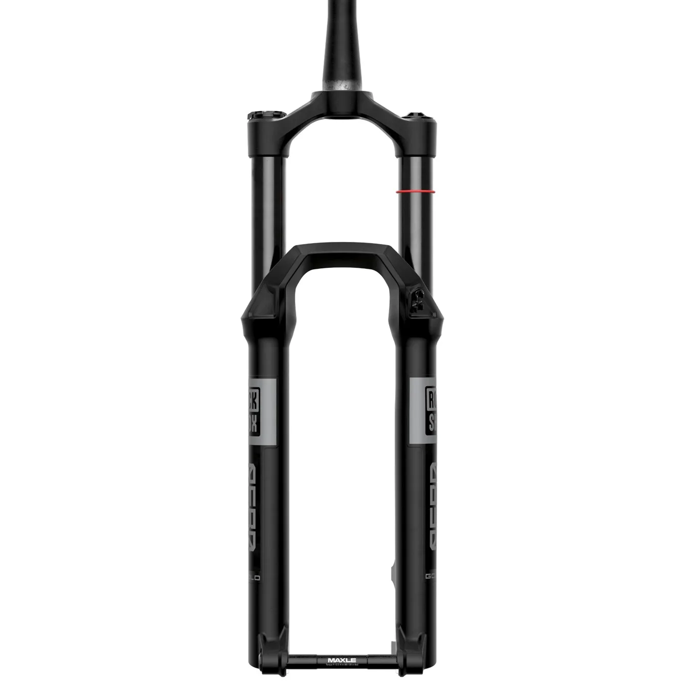 studio image of a Reba fork from the front