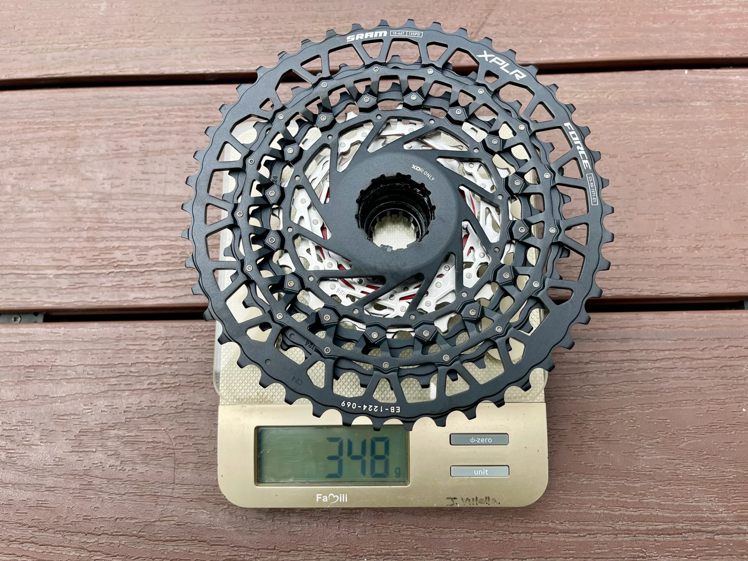 Force AXS XPLR Colnago gravel cassette weight