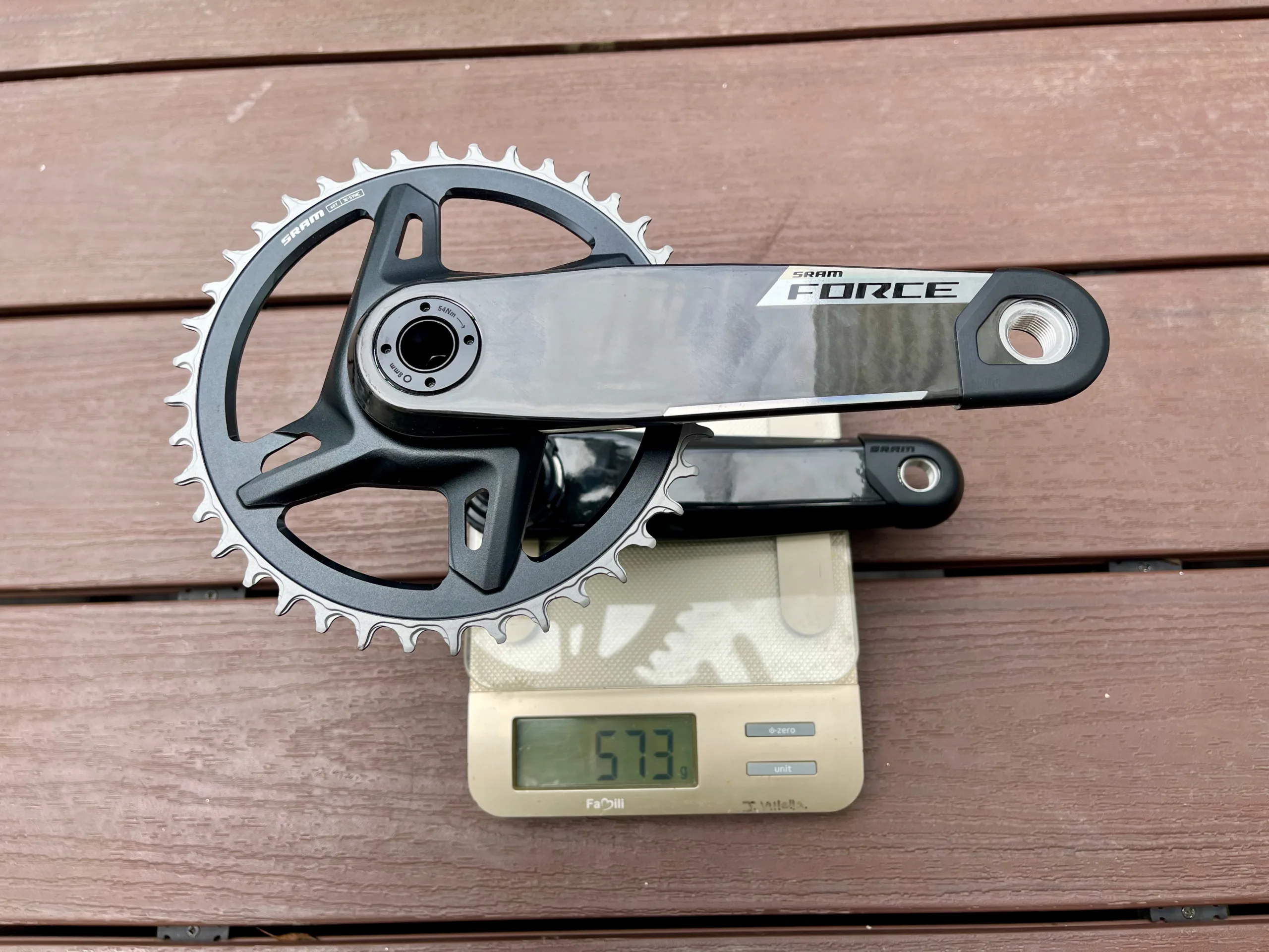 Force AXS XPLR Colnago gravel crankset weight