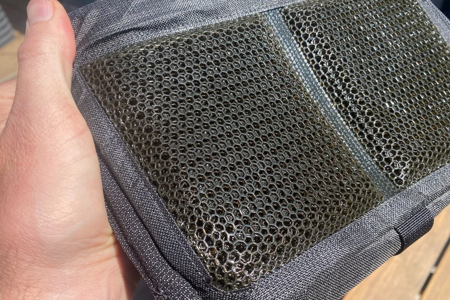 The 3D-printed back panel of the High Above Venture 3D