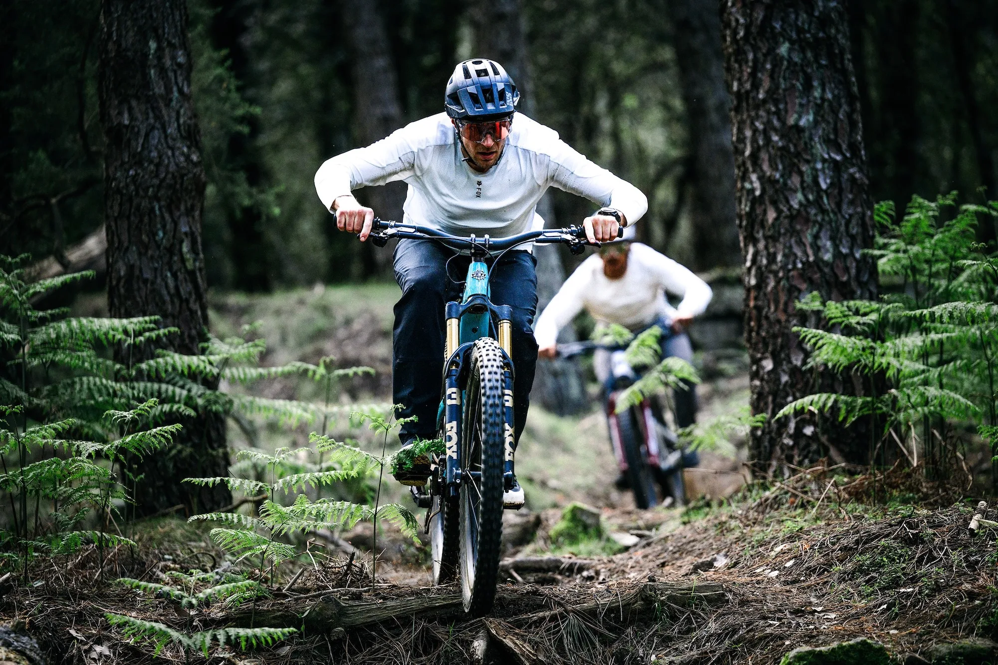 A mountain bike riding on a bike equipped with the new TQ-HPR60 motor