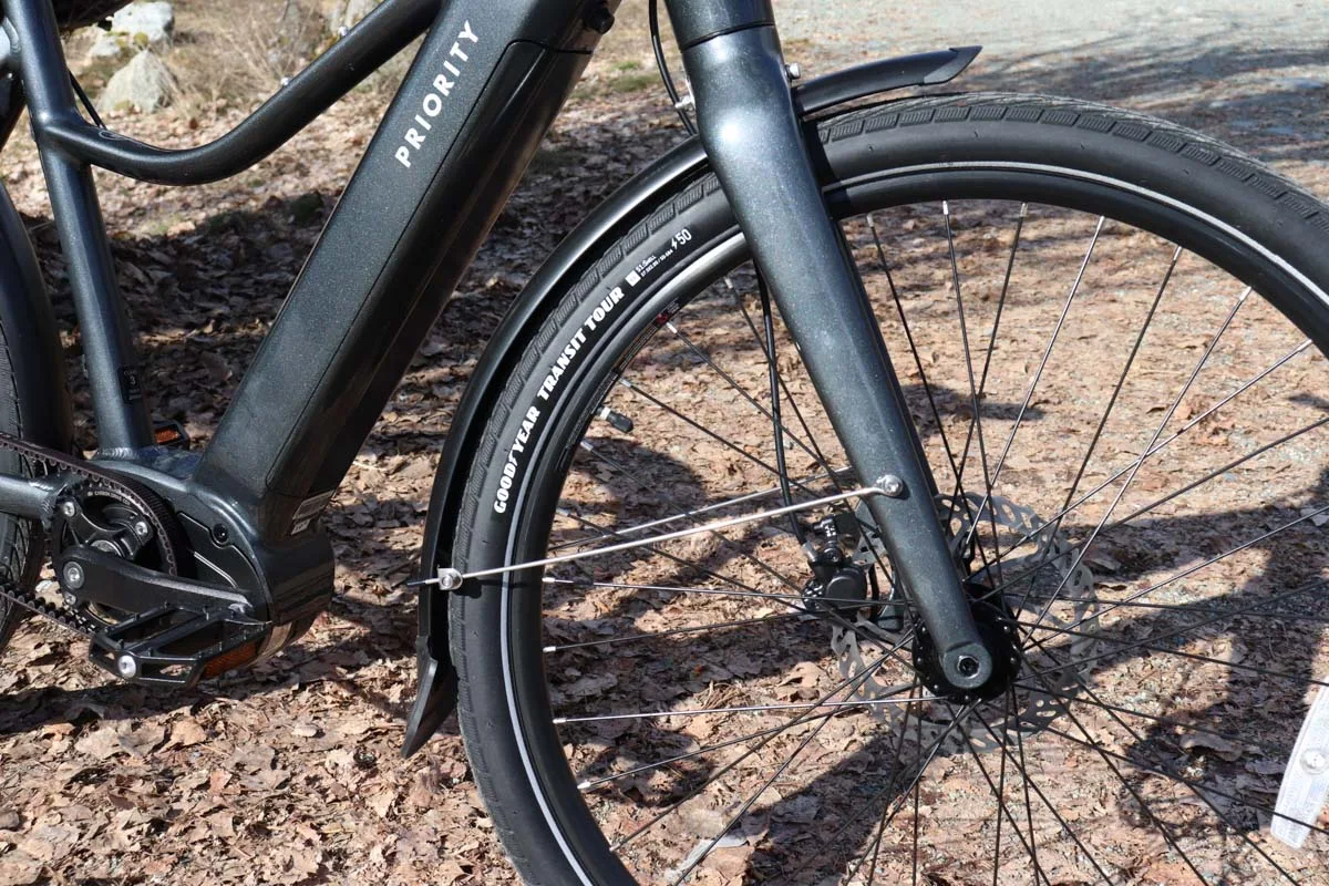 Priority Current Plus, wheel and fender