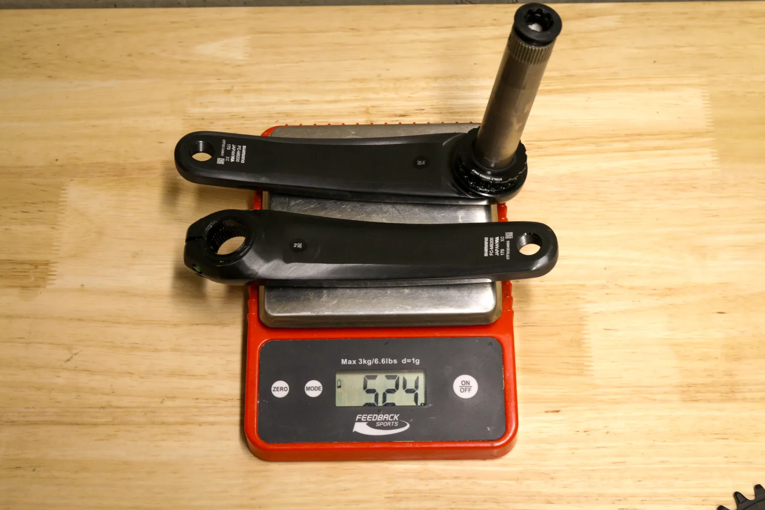 Shimano XT di2 M8200 actual weight crankset