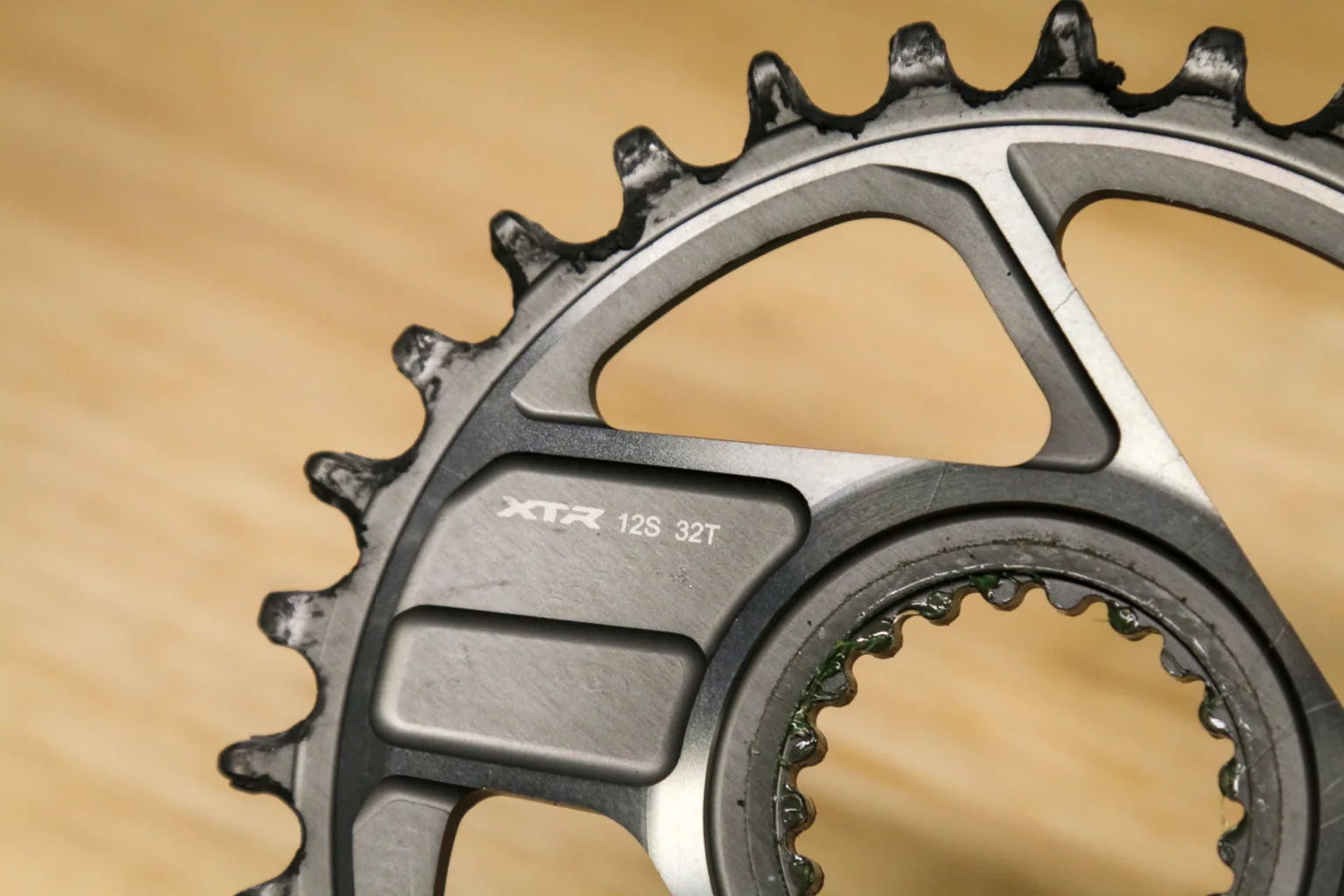 Shimano XTR Di2 actual weight chainring