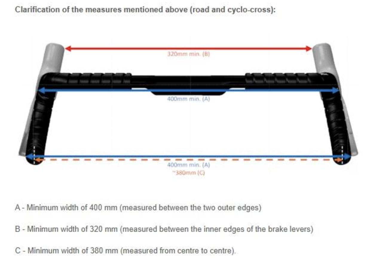 uci bar with measurements