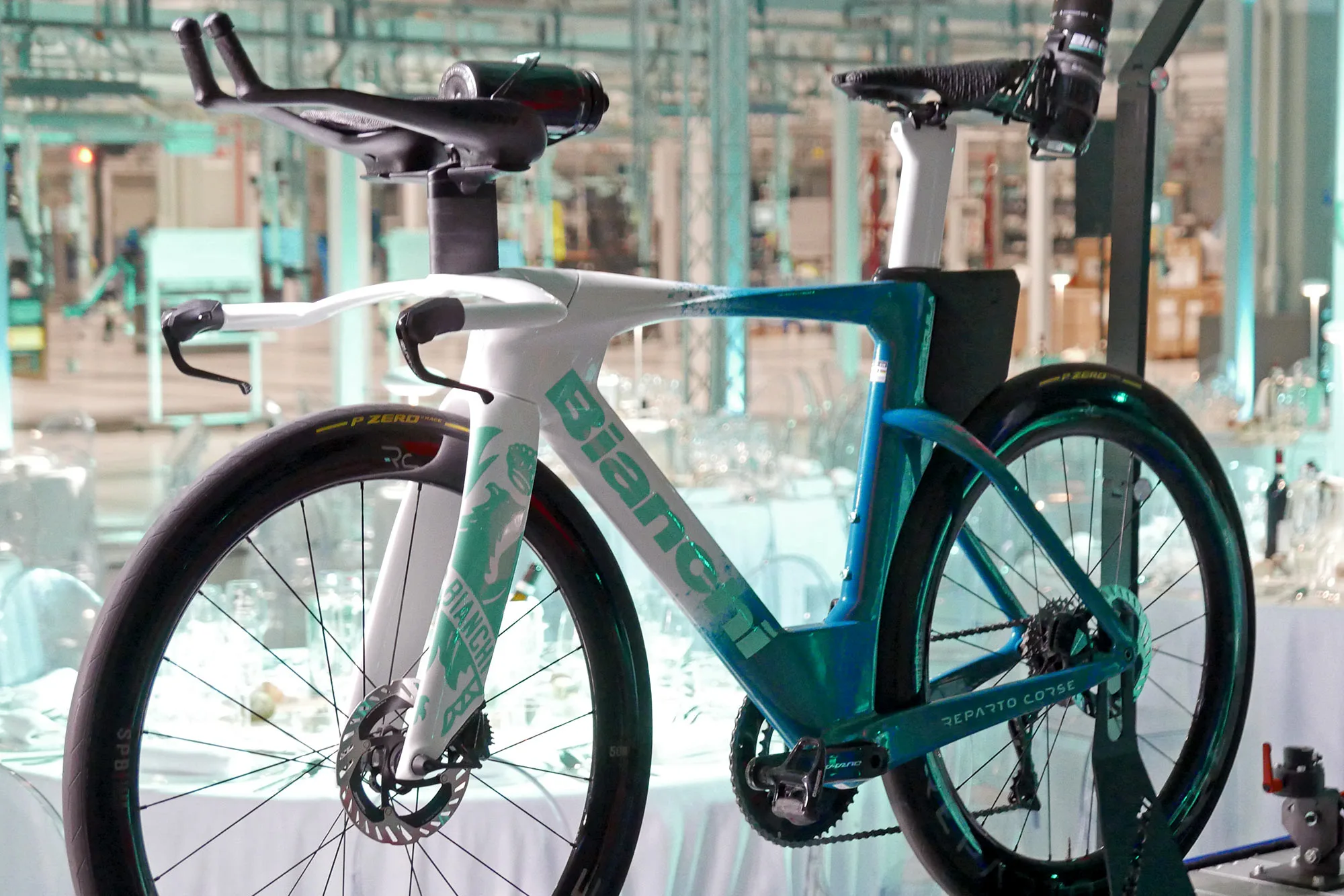 2025 Bianchi Aquila Triathlon bike, detail