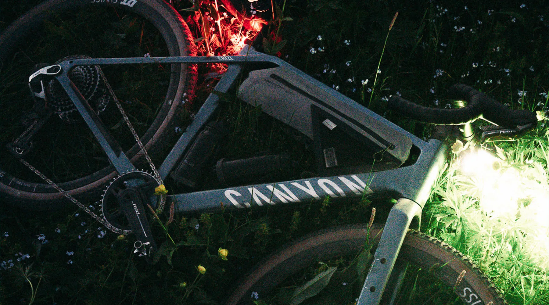 2025 Canyon Grail carbon ATB adventure gravel bike, integrated ECLIPS lighting