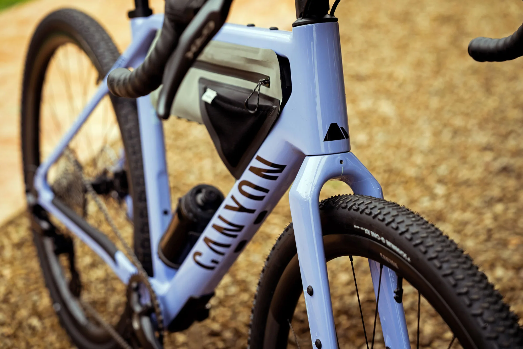 2025 Canyon Grail carbon ATB adventure gravel bike, front end
