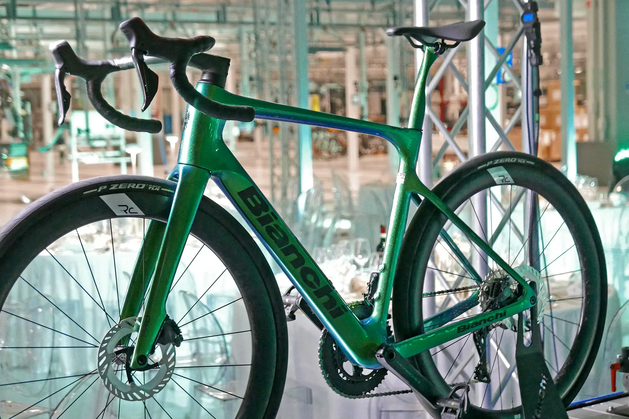 2026 Bianchi Infinito RC CV all-new carbon performance all-road bike, non-driveside