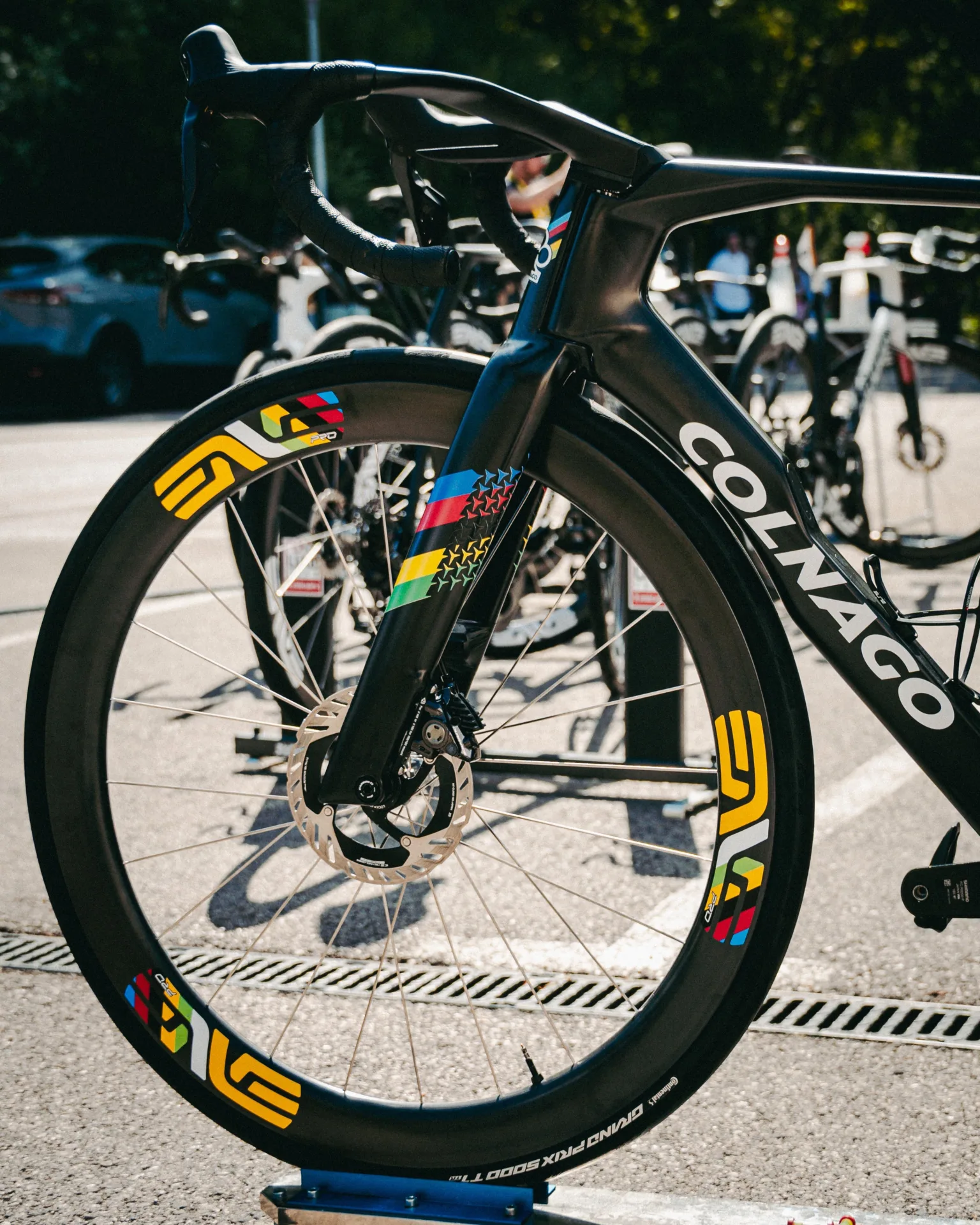 Bike Profile Tadej Pogačar's Colnago Y1Rs front end