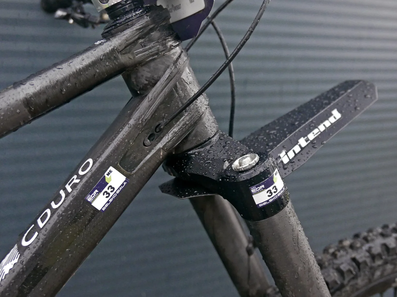 Pro Bike Check: prototype Cduro High Pivot, 170/190mm carbon World Cup Enduro race bike of Czech EN champion Vojta Bláha, ILT headtube