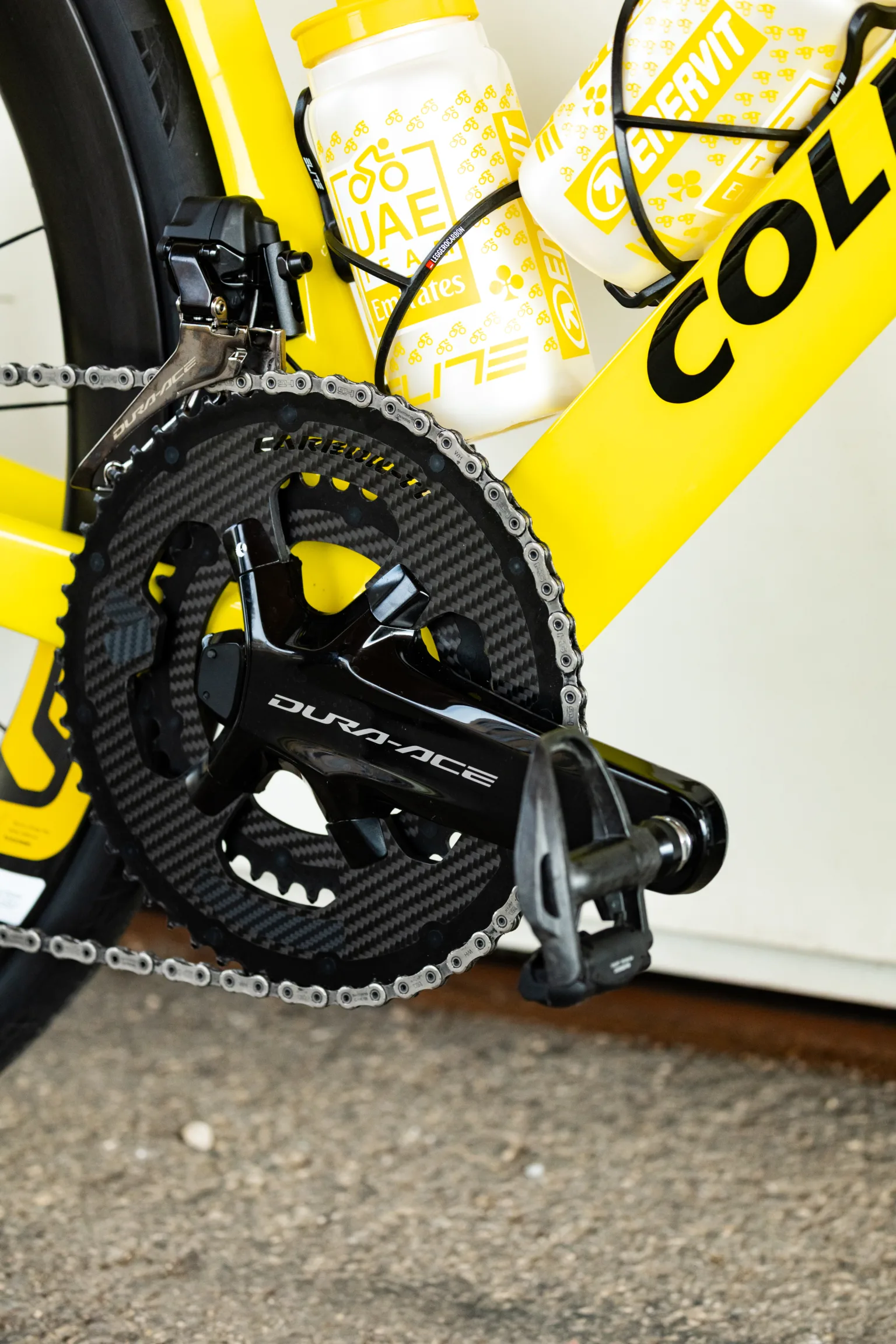 Tadej Pogacars Yellow Y1Rs crankset