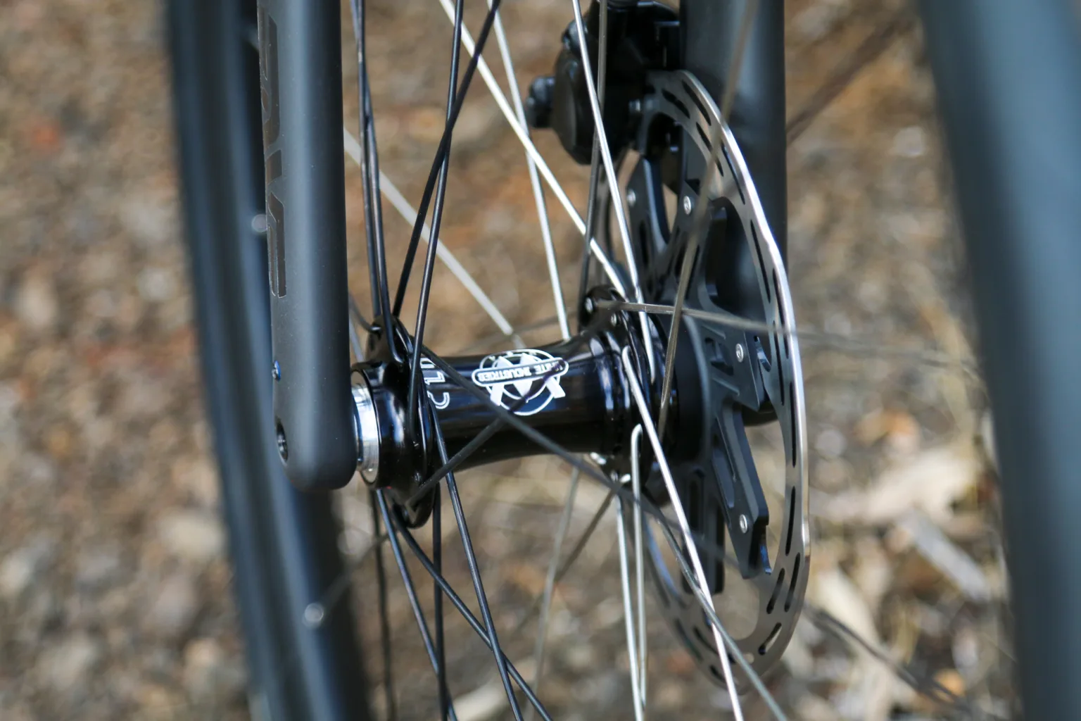 Bingham Built ti road bike White Industries hub