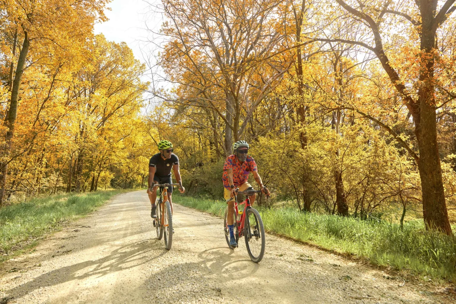 Gravel biking in Minnesota in the fall