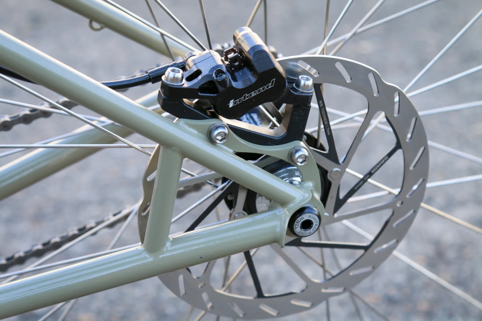 Intend rear brake