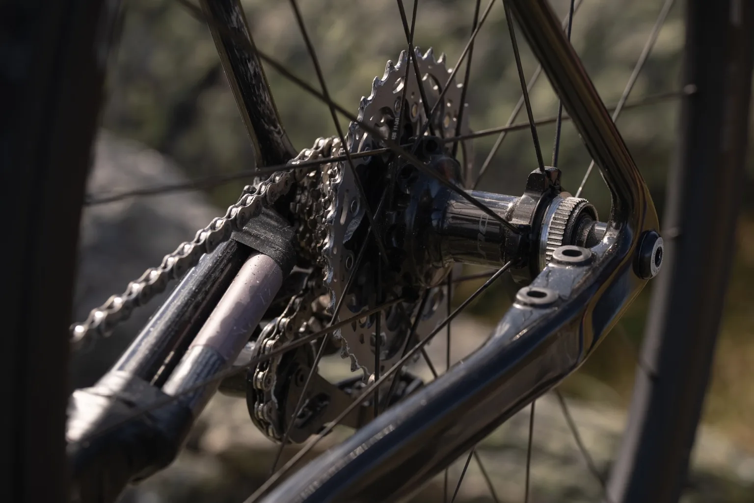 the lack of a rear brake on the hill climb bike