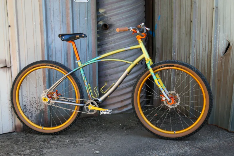 Titanium Retrotec is Likely First Pinion Gearbox Bike That Can Also Singlespeed