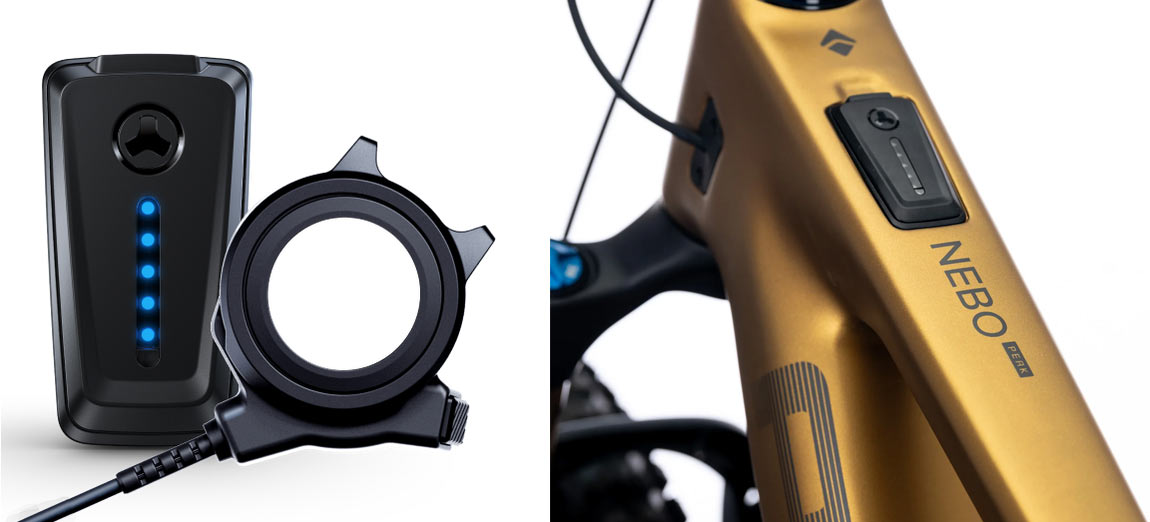 closeup details of Fazua Ride 60 parts.