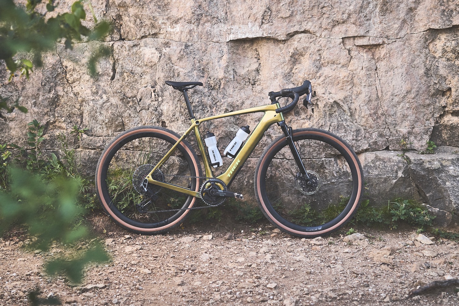 The Checkpoint+ SL 7 AXS leaned against a cliff