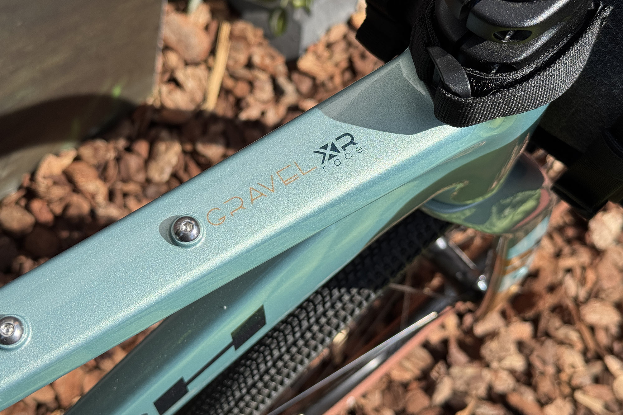 BH GravelX AL affordable alloy adventure gravel bike made in Europe, top tube