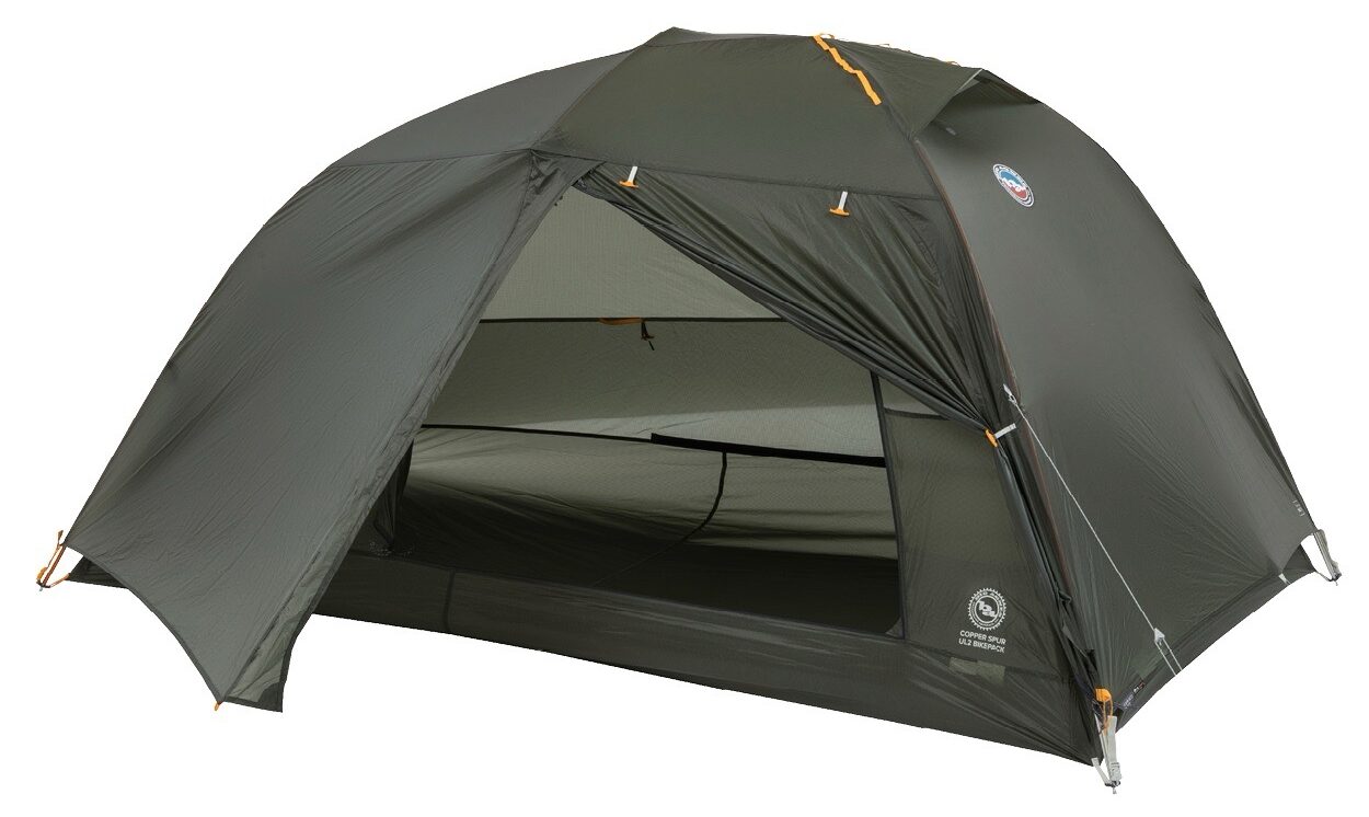 Big Agnes Copper Spur and Tiger Wall Bikepacking Tents all set