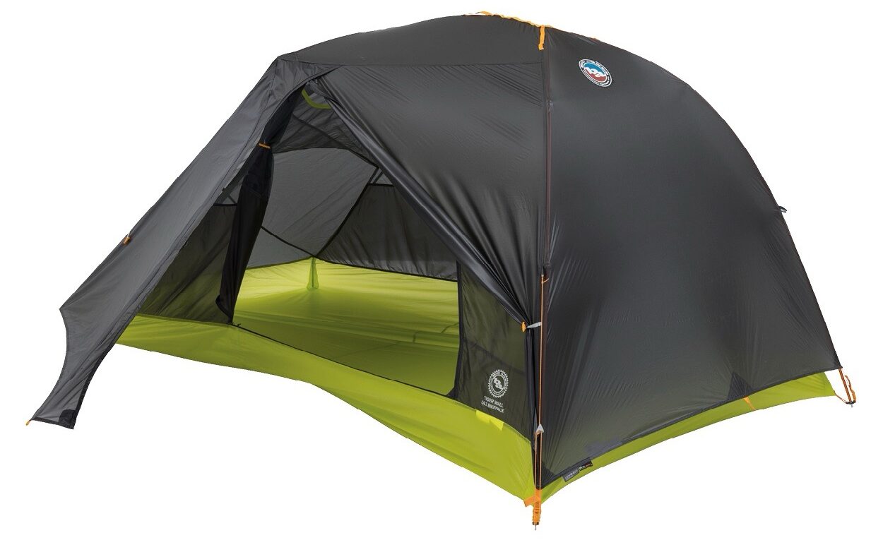 Big Agnes Copper Spur and Tiger Wall Bikepacking Tents open
