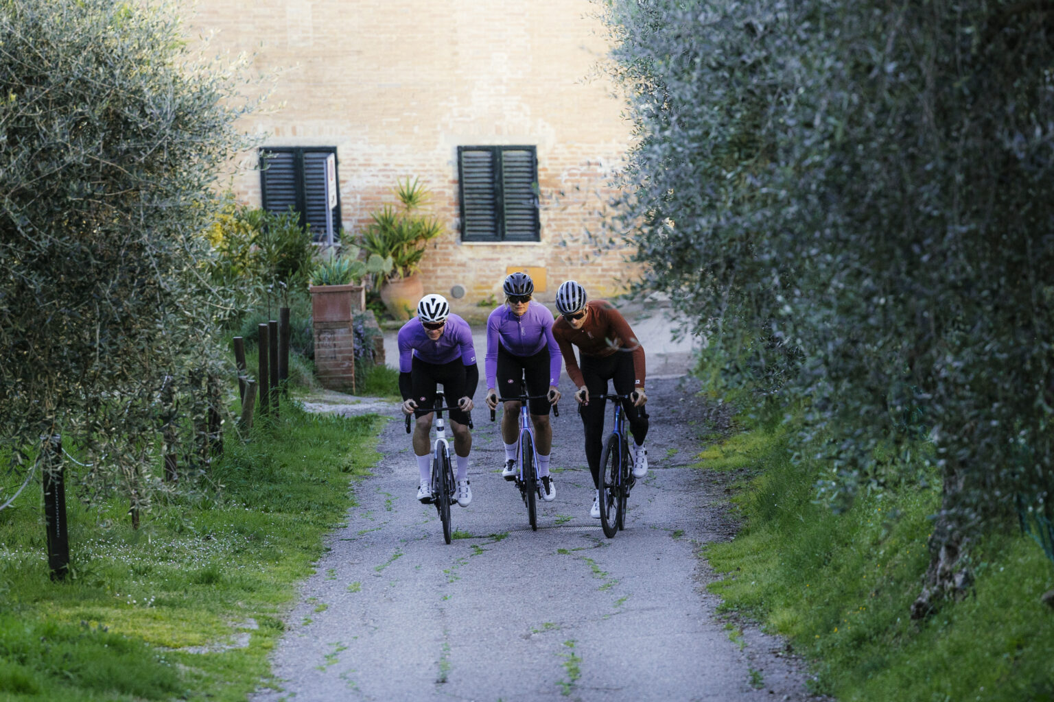 Pedaling in the Castelli Do.Di.Ci. Jacket