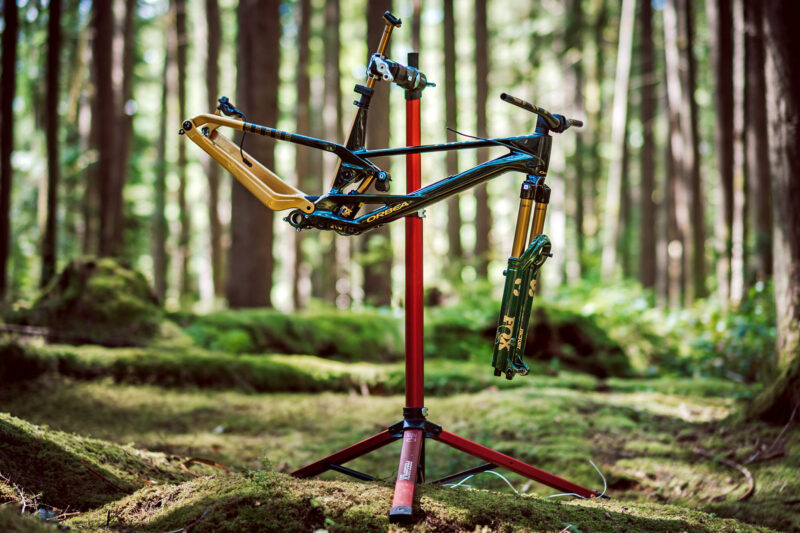 FOX 38 Fork Gets Ltd Green You Can Win On a Gee Milner Dream Build Custom Orbea Rallon