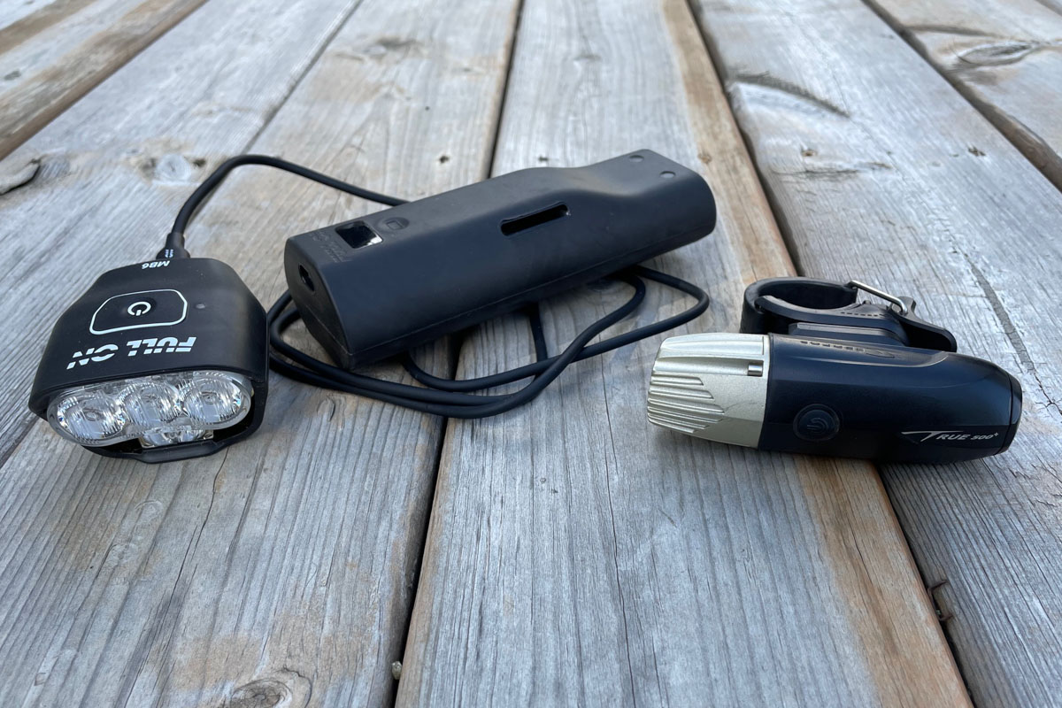 Full On Lighting MB6, Serfas True 500