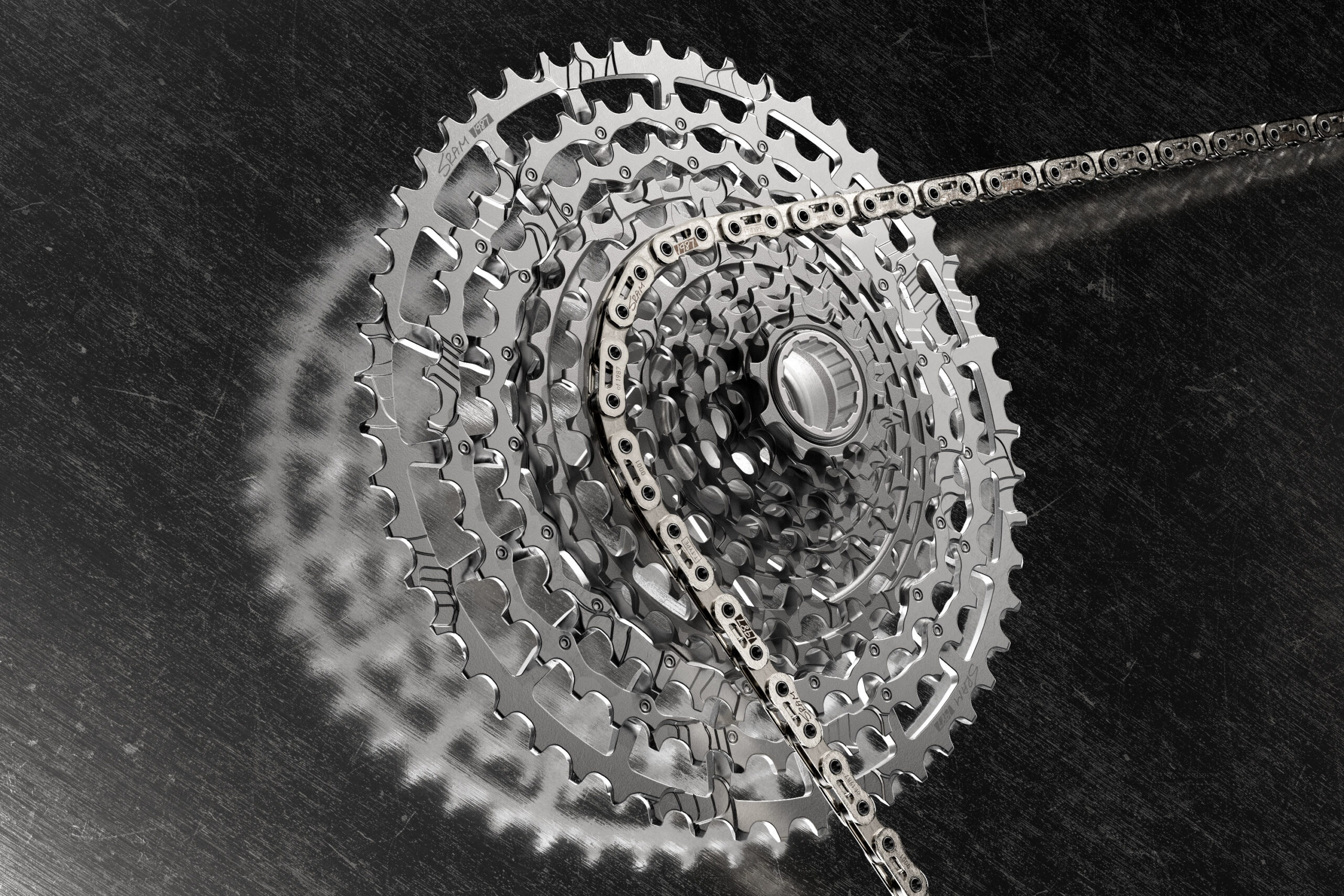 SRAM 1987 Eagle Transmission limited edition silver MTB groupset, new cassette