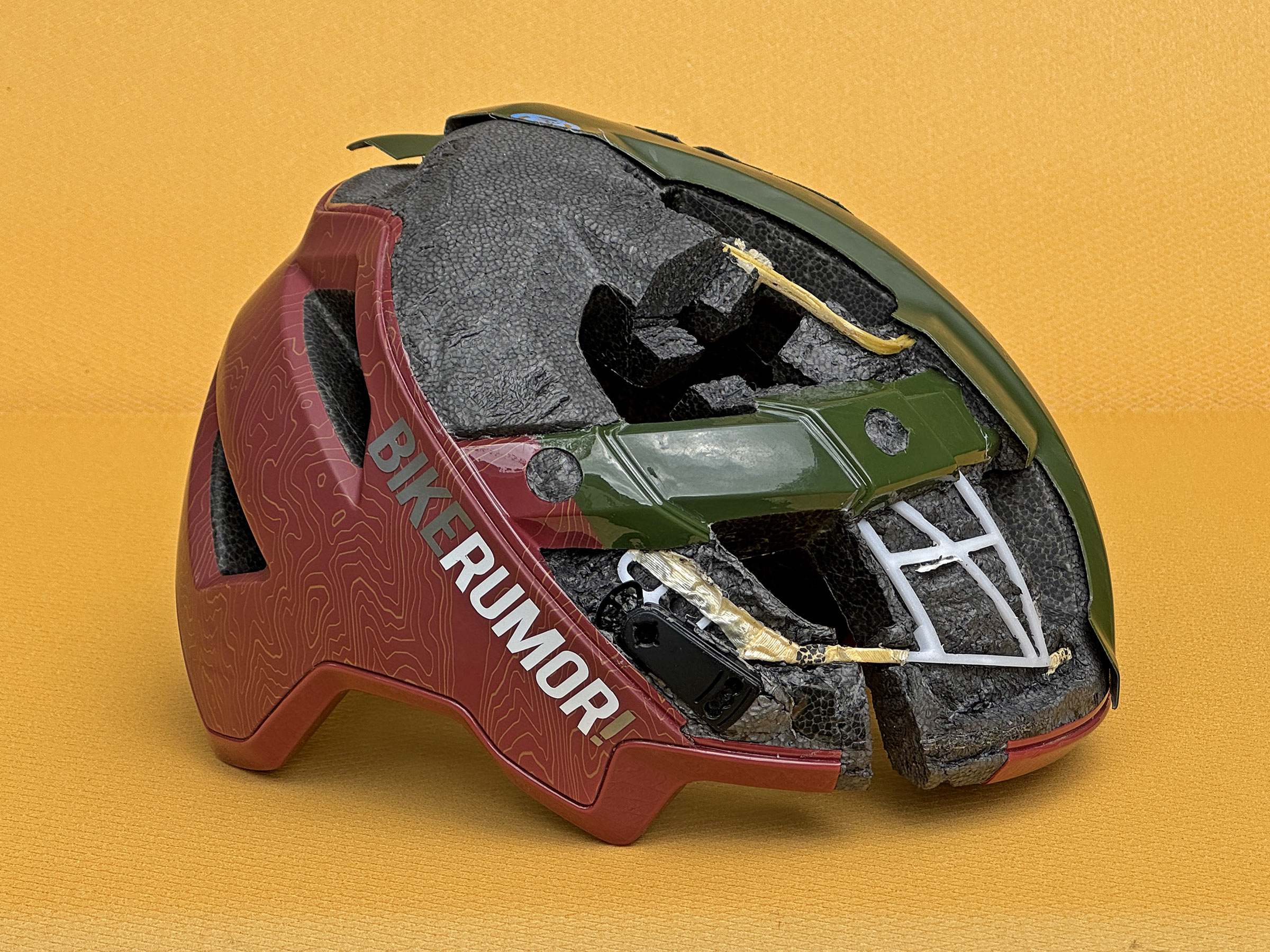 MTB Helmet Crash Post-Mortem: What happens in a real-world mountain bike helmet impact test?