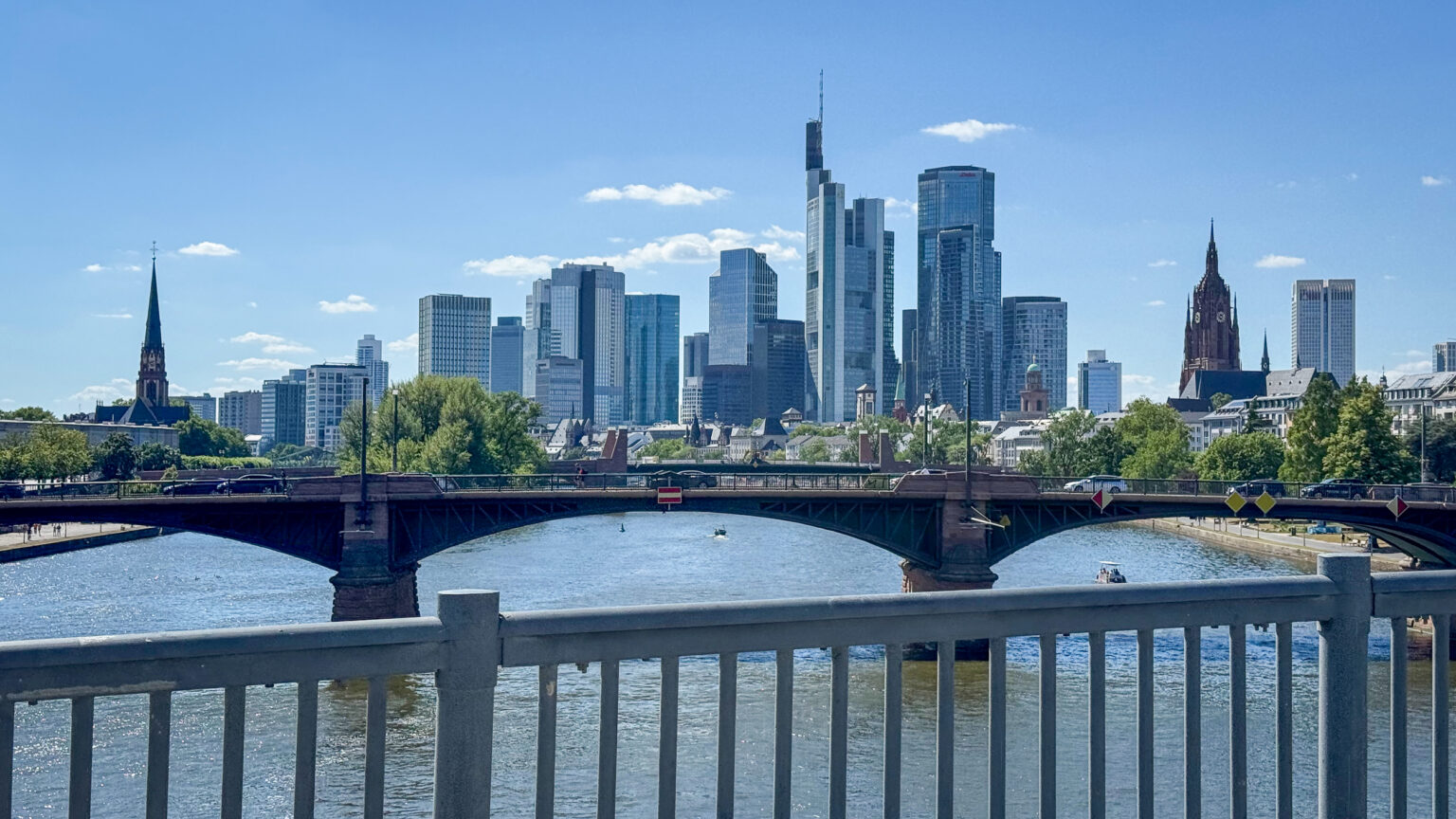 Frankfurt Germany site seeing by TERN folding bike