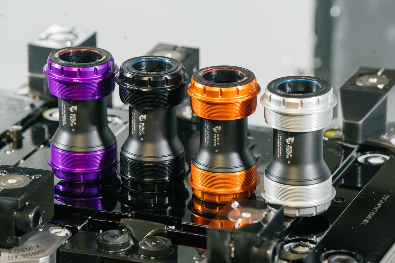 Wolf Tooth's New T47 External Bottom Bracket colors