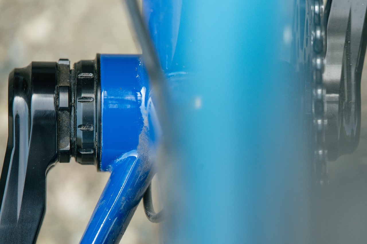 Wolf Tooth's New T47 External Bottom Bracket top view