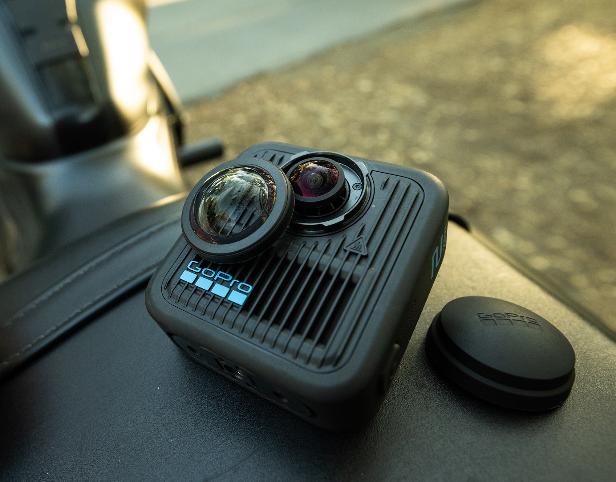 gopro max2 360 action camera with replaceable lens.