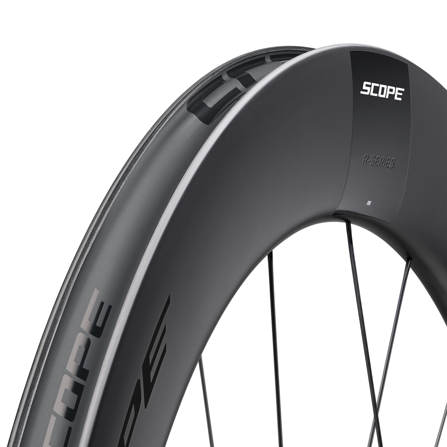 2025 Scope R-Series aero carbon race wheels, road hooked tubeless