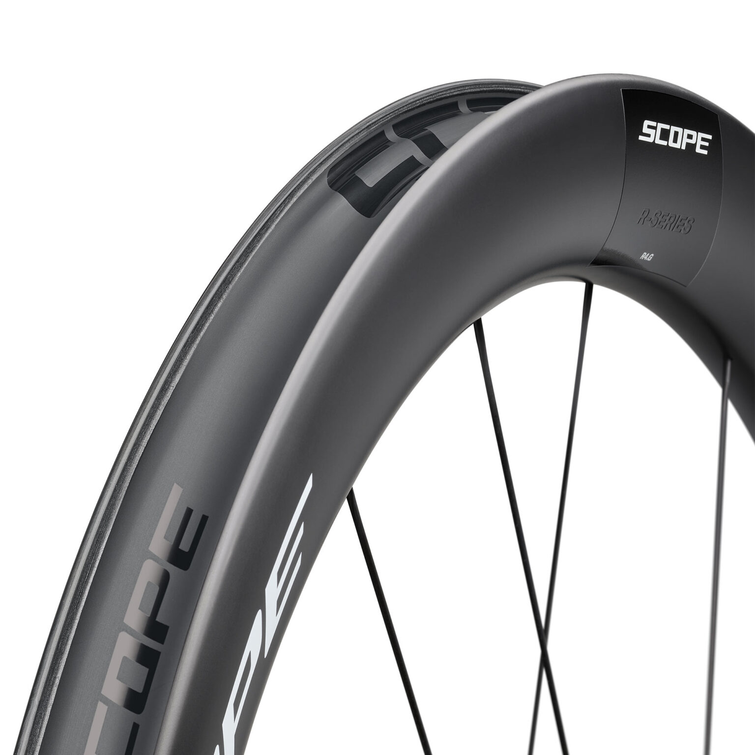 2025 Scope R-Series aero carbon race wheels, gravel hookless tubeless