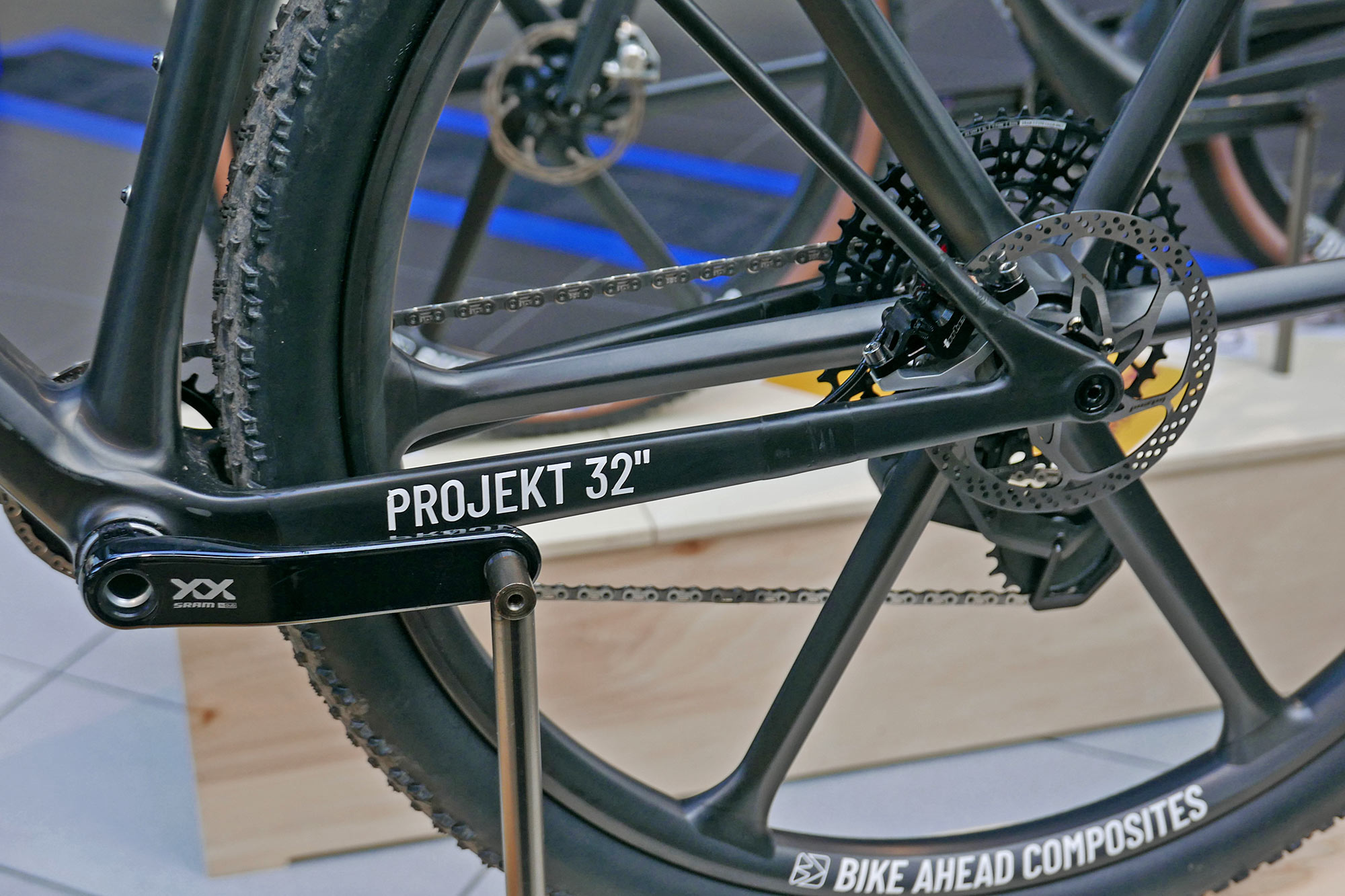 Bike Ahead The Frame Projekt 32" prototype XC bike, longer chainstays
