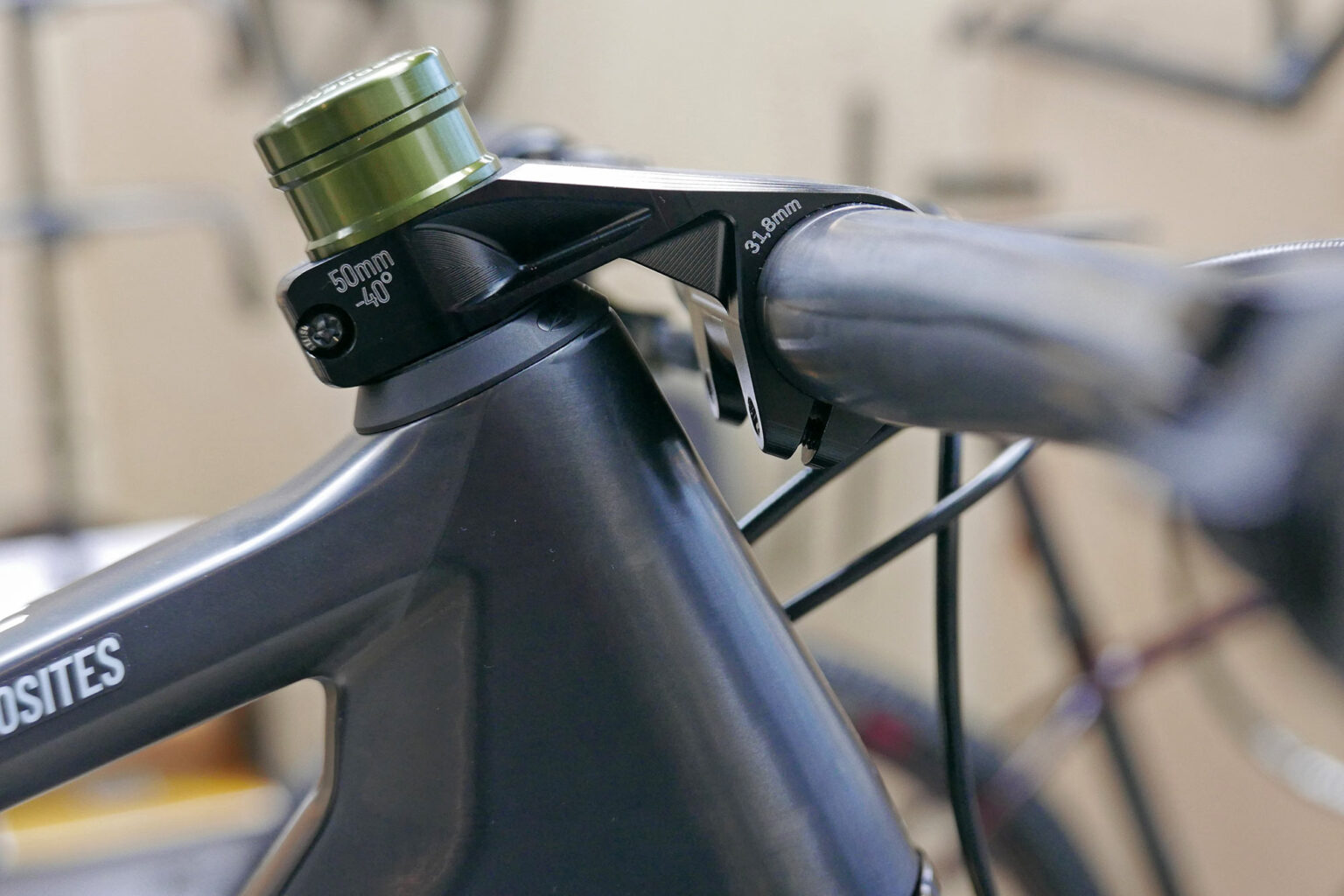 Bike Ahead The Frame Projekt 32" prototype XC bike, custom Radoxx -40° stem
