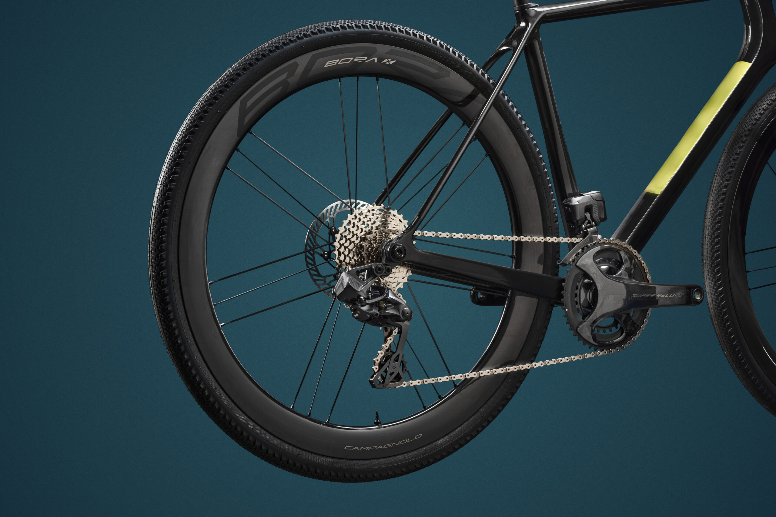 Campagnolo Super Record X wireless 13-speed 1x & 2x drivetrain for road, all-road & gravel bikes, Bora X on a bike